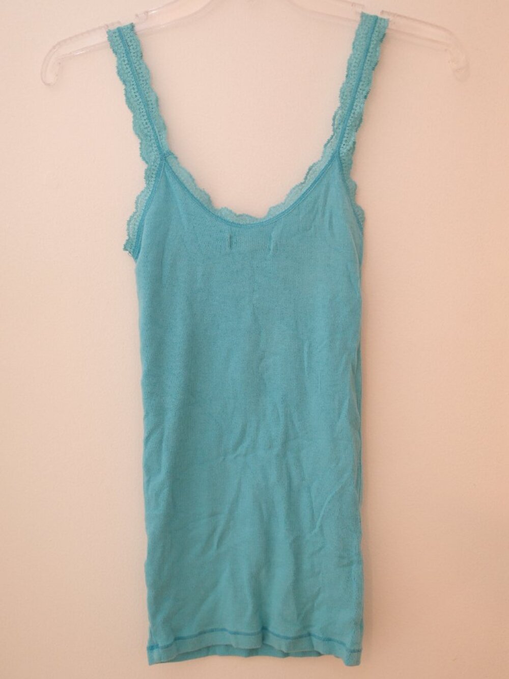 Abercrombie Turquoise Ribbed Tank - Picture 2 of 4